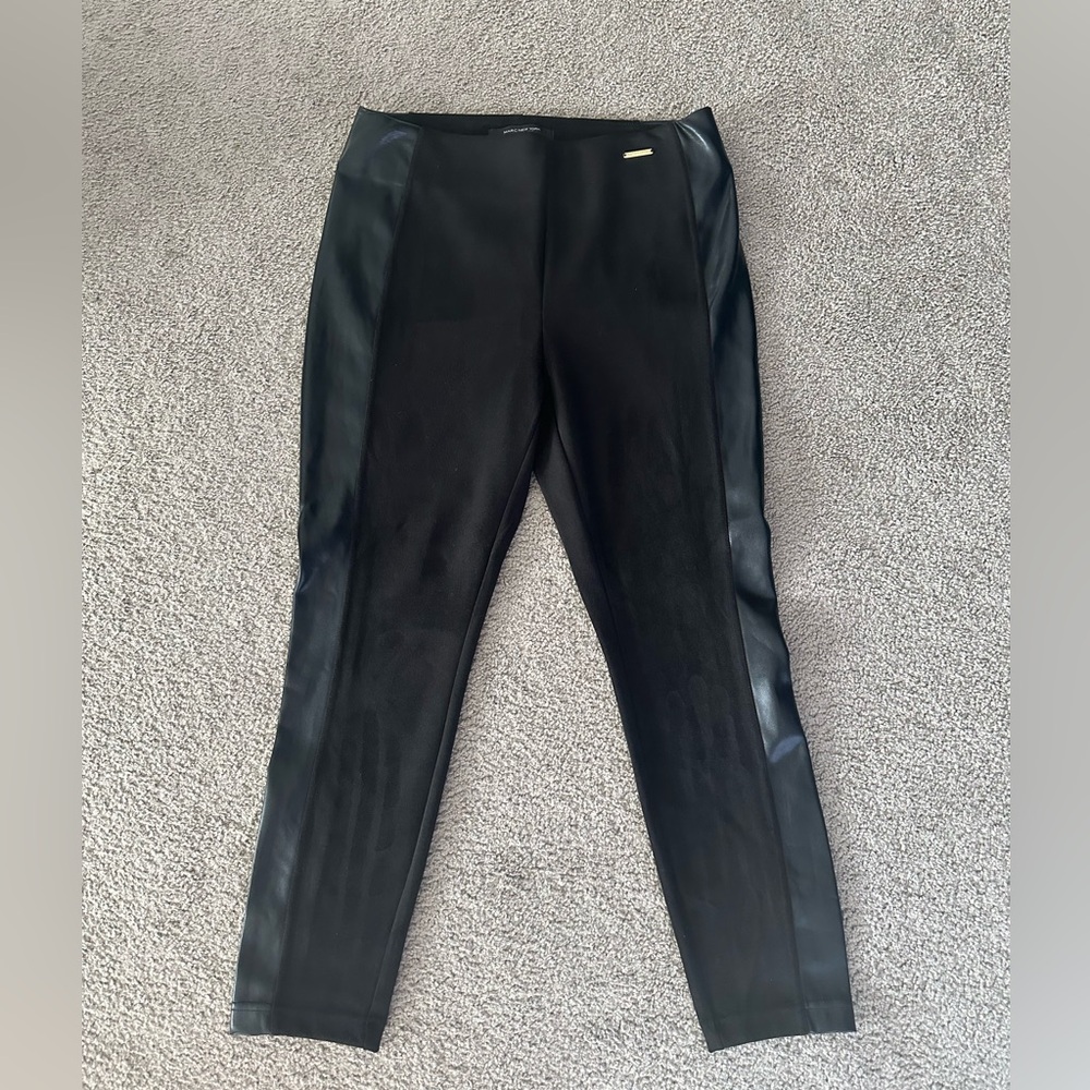 Marc New York Black Suede Look Women’s Pull-On Pants NWT‎